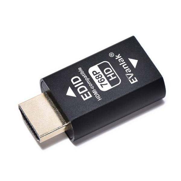 EVanlak(イヴァンラック) HDMI EDIDエミュレーター パススルー 第3世代 プレミアム...
