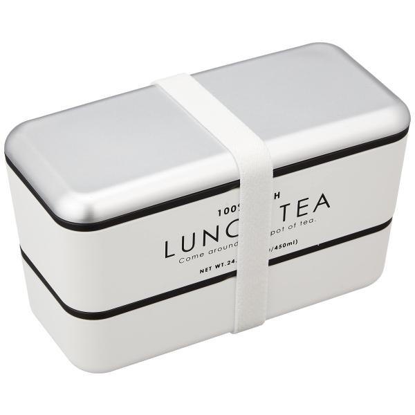 正和(Showa) 弁当箱 LUNCH TEA ホワイト 長角ネストランチ