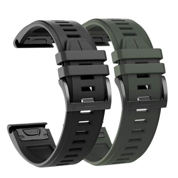 AHayo QuickFit 26mm 2パック防水替えバンド for GARMIN(ガーミン) F...