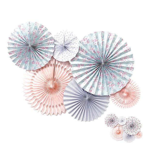 regalo ペーパーファン ハロウィン 誕生日 飾り付け リバーシブル 裏表 クリスマス 花柄 バ...