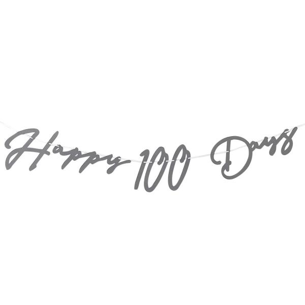 regalo 100日祝い レターバナー ガーランド 飾り HAPPY 100 DAYS 筆記体 バ...