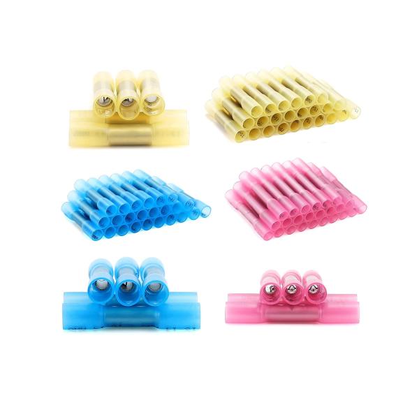 LIKENNY【30pcs】圧着端子 防水形 端子 圧着スリーブ 熱収縮チューブ 絶縁圧着端子 熱収...