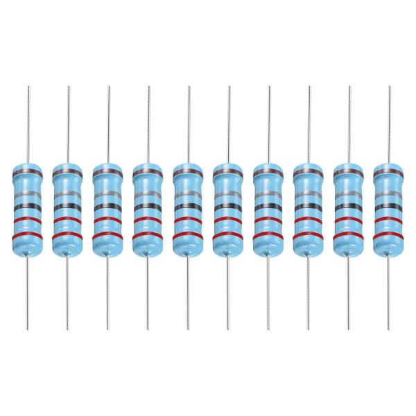 YOKIVE 30個 金属被膜抵抗器 2.2オーム抵抗器 2W 1%公差 鉛 DIY電子プロジェクト...