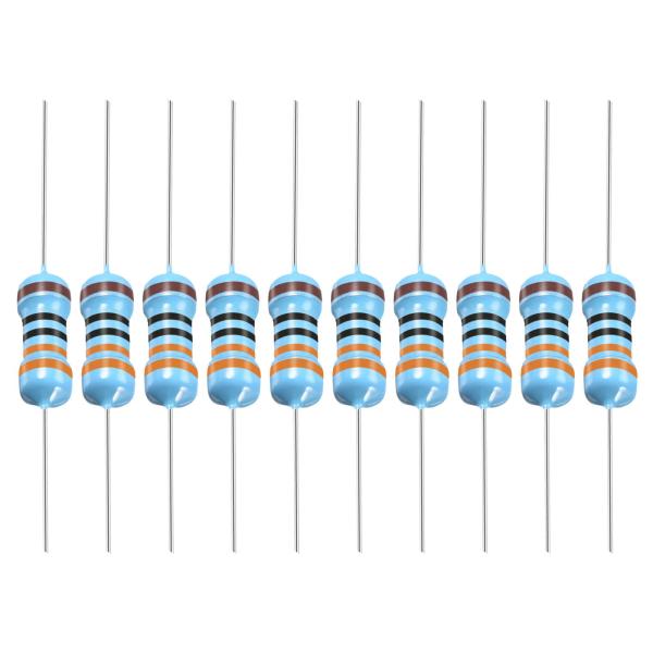 YOKIVE 50個 金属被膜抵抗器 330オーム抵抗器 1/2W 1%公差 鉛 DIY電子プロジェ...