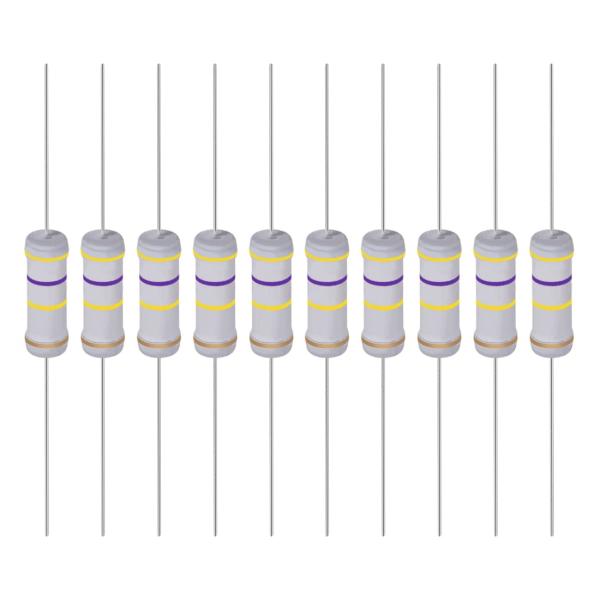 YOKIVE 20個 金属酸化物膜抵抗器 軸のリード抵抗器 通常の回路操作を維持 電力機器に最適 (...