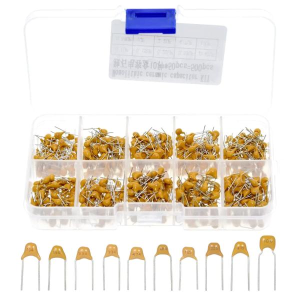 Yandong セラミックコンデンサー 10値0.1uF~10uF 50V コンデンサ 積層モノリシ...