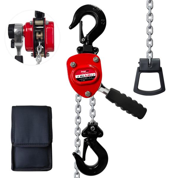 Dragnwin レバーホイスト レバーブロック チェーンブロック 250kg 3m レバーホイスト...