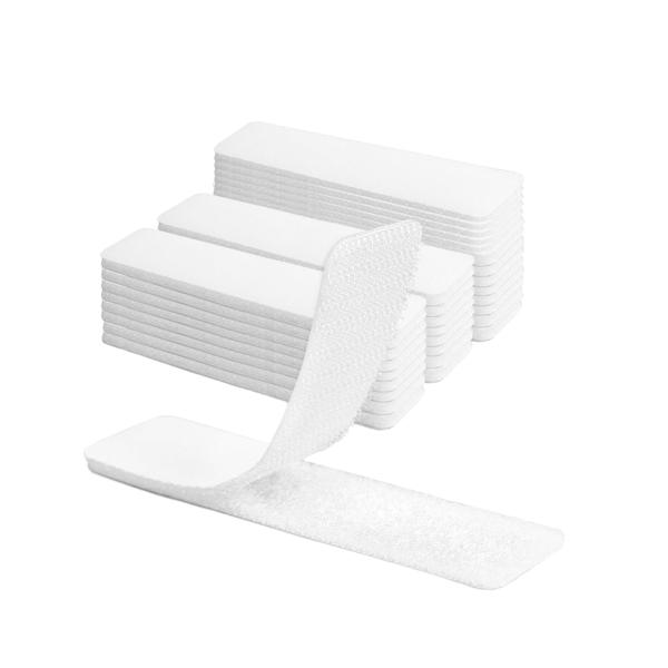 ポクミル 面ファスナー 3cm*10cm 30枚セット マジックテープ 両面テープ付き 超強力 面フ...