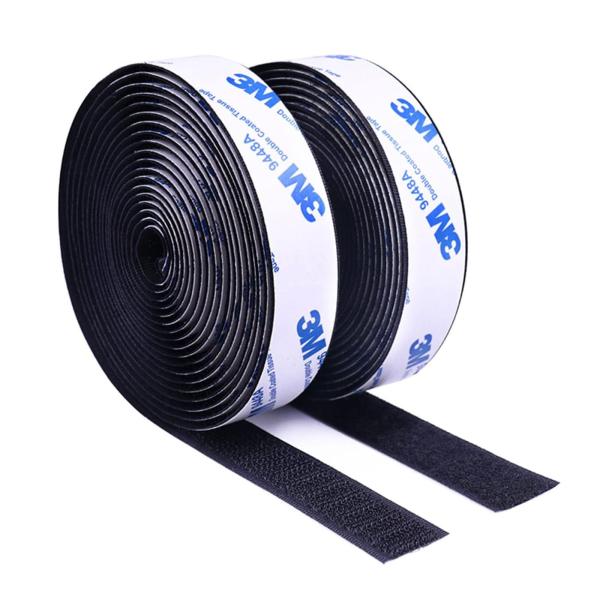 BOCAIDHK ファスナーテープ 強力 マジック付きテープ 強粘着裏糊付 オス・メス 両面テープ付...