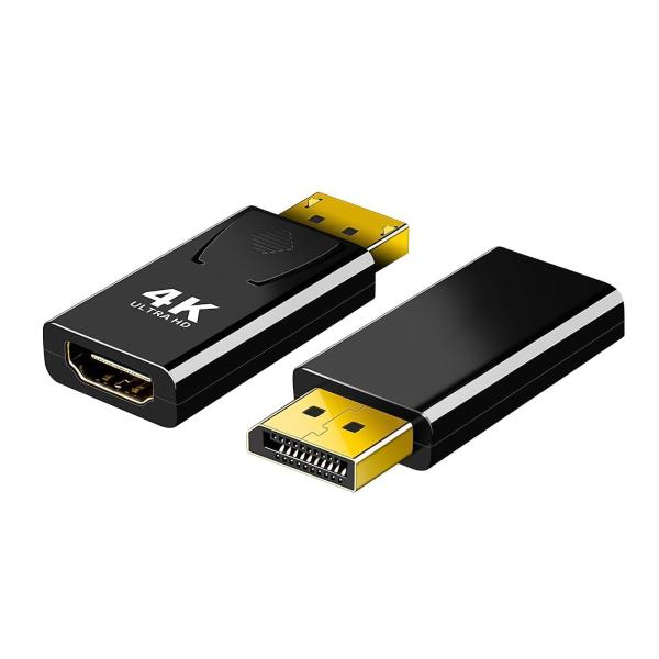 DP HDMI 変換アダプター DisplayPort オス to HDMI メス 4K対応 384...