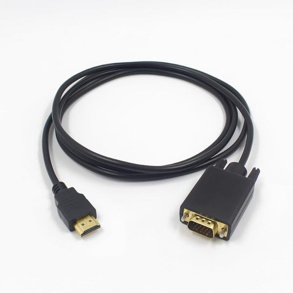 HDMIオスtoVGAオス変換アダプタ D-SUB変換アダプタ Deear HDMIオスtoVGAオ...