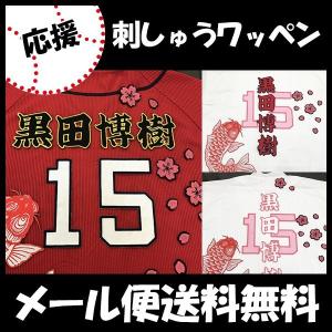 メール便送料無料】納期注意【広島カープ 刺繍ワッペン 菊池 名前