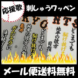 【【メール便送料無料】納期注意【読売ジャイアンツ 刺繍ワッペン　亀井 応援歌】ユニフォーム/読売巨人軍/Giants/刺繍/刺しゅう/ワッペン/ 【SG】