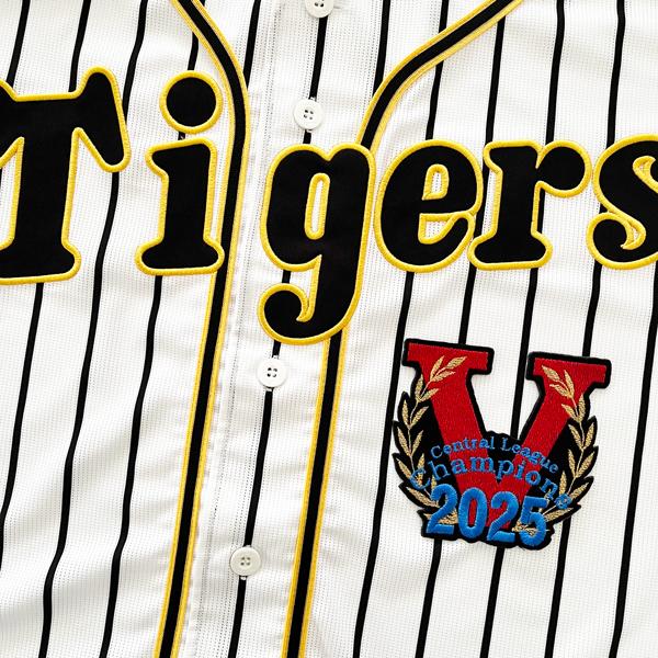 【阪神タイガース 刺繍ワッペン 2025 CENTRAL CHAMPIONS V 大】優勝記念/チャ...