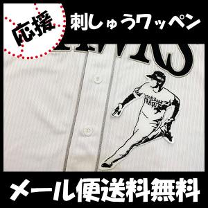 メール便送料無料】福岡 ソフトバンク ホークス 刺繍ワッペン 柳田