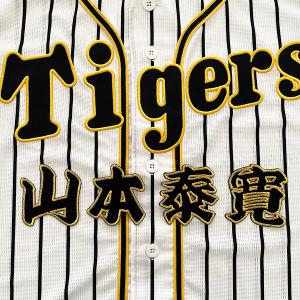 【メール便送料無料】阪神 タイガース 刺繍ワッペン 山本 名前/山本泰寛/tigers/応援/刺繍/ユニホーム