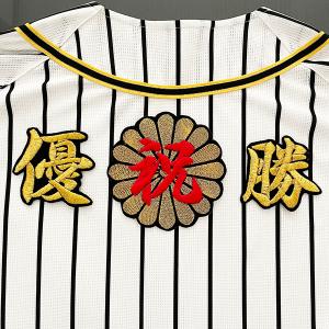 阪神タイガース 刺繍ワッペン 5点セット 筆記体【黒】桜ふち/ 選べる