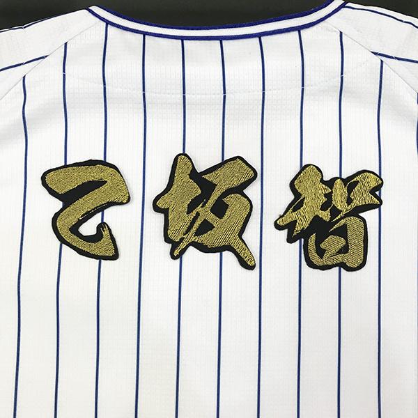 【メール便送料無料】横浜 DeNA ベイスターズ 刺繍ワッペン 乙坂 名前 毛筆/乙坂智/bayst...