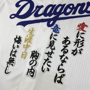 納期注意【広島カープ 刺繍ワッペン 名原 サイン付シルエット1】名原