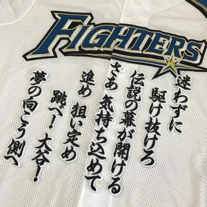 【メール便送料無料】北海道 日本ハム ファイターズ 刺繍ワッペン 大谷 応援歌 白 /大谷翔平/fighters/応援/刺繍/ユニホーム｜laconquete-2