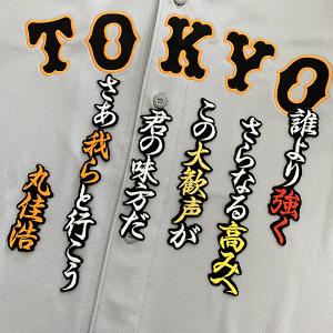 メール便送料無料】読売 ジャイアンツ 巨人 刺繍ワッペン 大城 応援歌