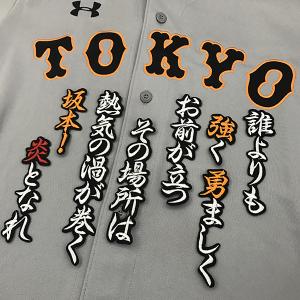 メール便送料無料】読売 ジャイアンツ 巨人 刺繍ワッペン 大城 サイン