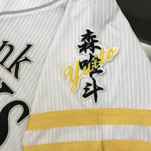 メール便送料無料】納期注意【ソフトバンクホークス 刺繍ワッペン 柳田