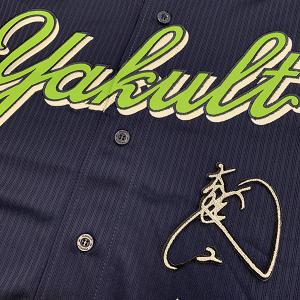 ☆送料無料☆東京 ヤクルト スワローズ つば九郎 ネーム 2 黒布 刺繍
