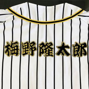 【メール便送料無料】阪神 タイガース 刺繍ワッペン 梅野 名前 /梅野隆太郎/tigers/応援/刺...