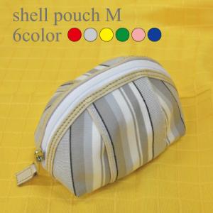 送料無料 梅雨 サマー シェルポーチ ポーチ レディース 撥水 撥水加工 ボーダー イタリア PAR...
