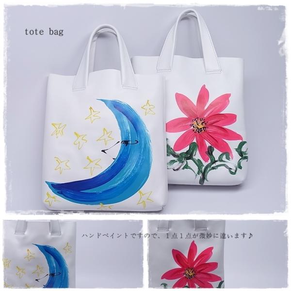 送料無料 手書き レディース トートバッグ ミニトートバッグ 牛皮 セカンドバッグ ホワイト