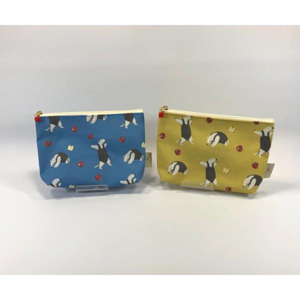 アリクイ柄 ポーチ ありくい リンゴ シンプルポーチ コスメ