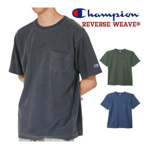 チャンピオン Champion リバースウィーブ ショートスリーブポケット付きTシャツ C3-D302 チャコール等 送料無料