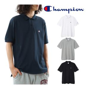 チャンピオン Champion ワンポイントロゴ入り ポロシャツ 定番 メンズ カノコポロシャツ C3-Z358 4色 ホワイト ブラック ネイビー 送料無料｜lad