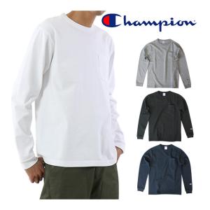 チャンピオン Champion T1011 ティーテンイレブン C5-P401 ポケット付きロングスリーブTシャツ ロンT ホワイト グレー 他