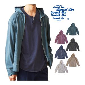 Good On グッドオン ZIP TEE PARKA ジップアップパーカー GOLT1303P ブラック ネイビー 他 送料無料｜lad