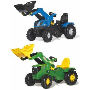ロリートイズ ジョンディア トラックローダー バケット操作が楽しい 最も迫力のあるペダル式タイプ カラーデザインも魅力 グリーン×イエロー ブルドーザー NH