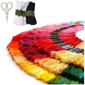 San Anton Green 刺繍糸 144色 144束 (デザインシザーのセット)