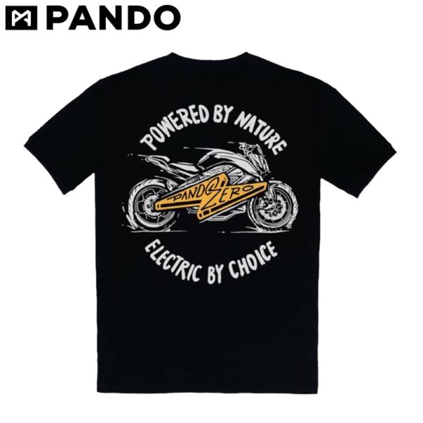 バイク用品Tシャツ アパレル 小さいサイズ有 BLACK(ブラック) PANDO MOTO パンドモ...