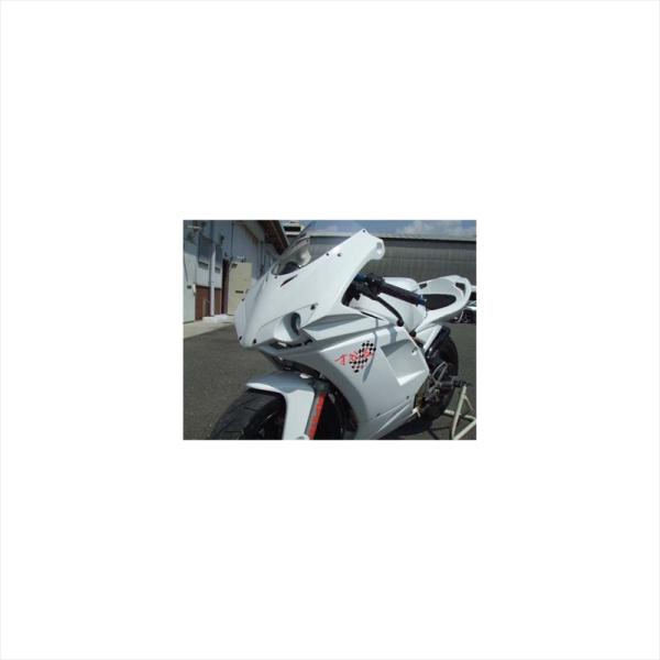 バイク 外装 サイタニヤ 1098typeハーフカウル 白ゲル クリア ストリート耐久 NSR50 ...
