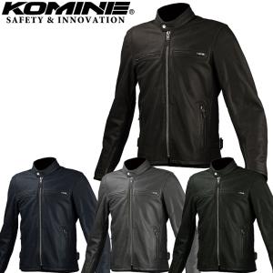 バイク用ジャケットレザージャケット 革ジャン ブラック KOMINE コミネ 