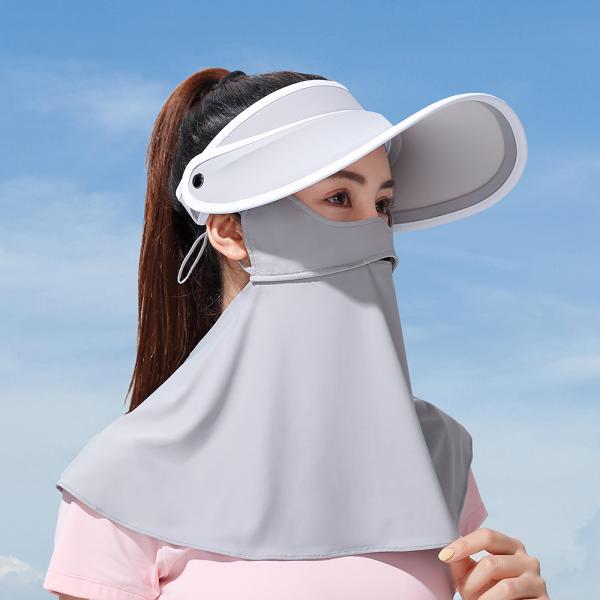 【UVカット率99.9%・UPF50+】 UVカット 帽子 レディース サンバイザー ネックガード ...