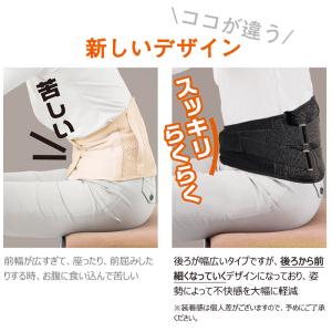 サポーター 腰 2重ベルト 加圧 6本のボーン...の詳細画像2