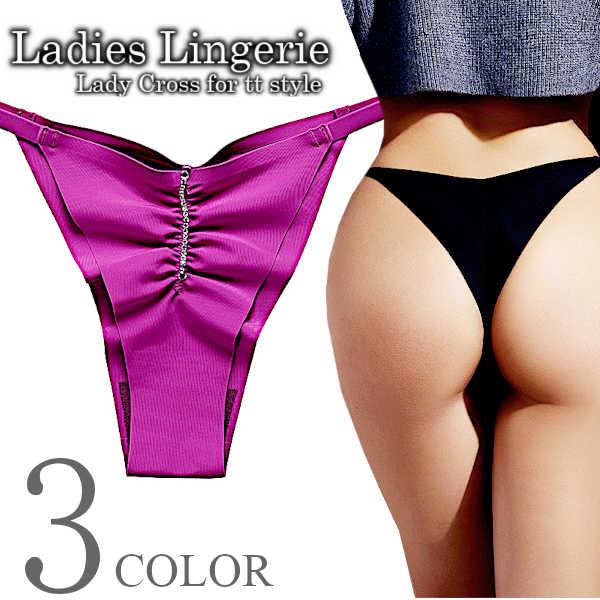 ショーツ セクシー ランジェリー Tバック ビキニショーツ アクセサリー付き 滑らか 人気 かわいい...