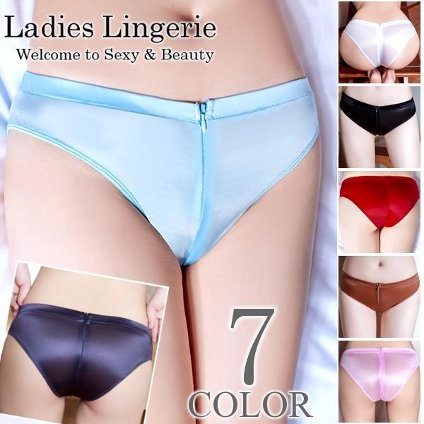ショーツ セクシー ランジェリー ジッパー レディース スタンダード インナー 下着 黒 白 青 赤...