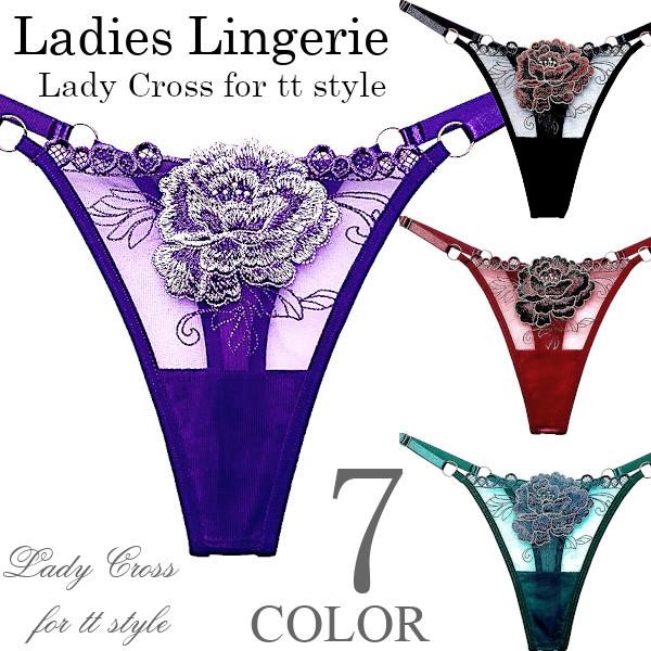 ショーツ セクシー ランジェリー Tバック  人気 かわいい カラフル 花柄 サイズ調整機能付き レ...