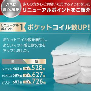 マットレス セミダブル ベッドマットレス 高反...の詳細画像1