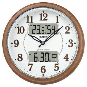 カシオ CASIO 掛け時計 電波 アナログ 温度 湿度 自動点灯 カレンダー ブラウン ITM-900FLJ-5JF (D)(B)