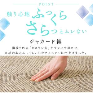 ラグ 洗える 3畳 夏 おしゃれ ジャカードラ...の詳細画像3