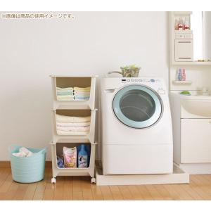 スタックバスケット キャスター付き 収納 ラン...の詳細画像3